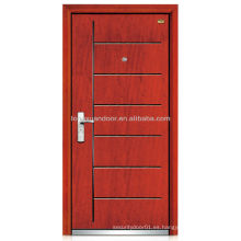 Puerta blindada de madera de acero